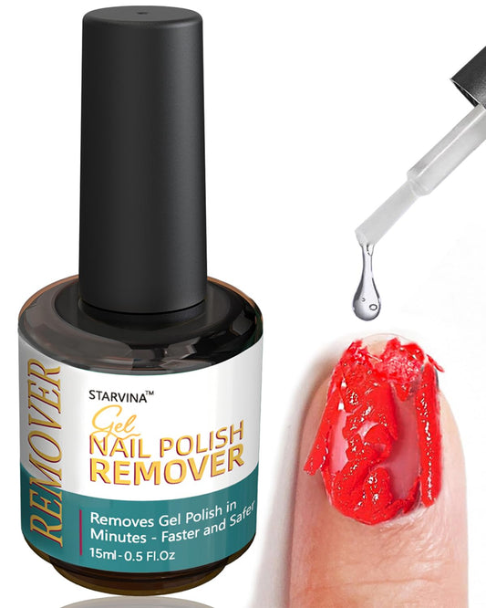 Gel Nail Polish Remover 15ml, No Need Soaking or Wrapping Gel Remover for Nails, Easily and Quickly Removes in 3-5 Minutes