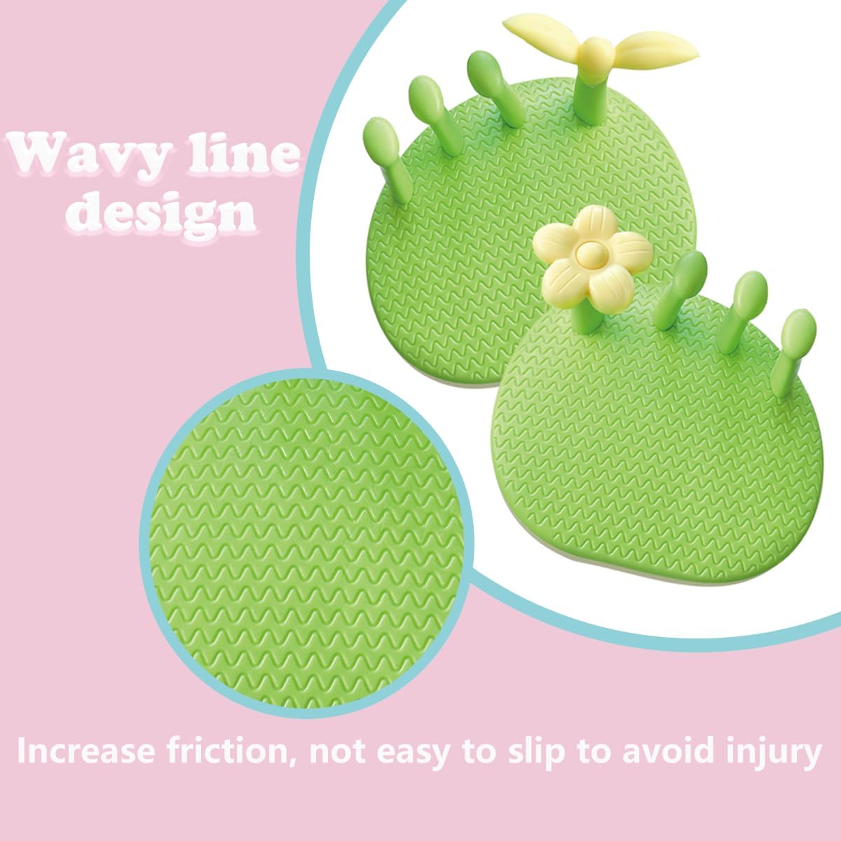 Toe Separators for Overlapping Toes Women,Flowers and Leaves Calf Trainer Toe Separators for Women,Bunion Corrector Thin Leg Exerciser,Suitable Having Plantar Fasciitis,Bunions,Other Foot Pain