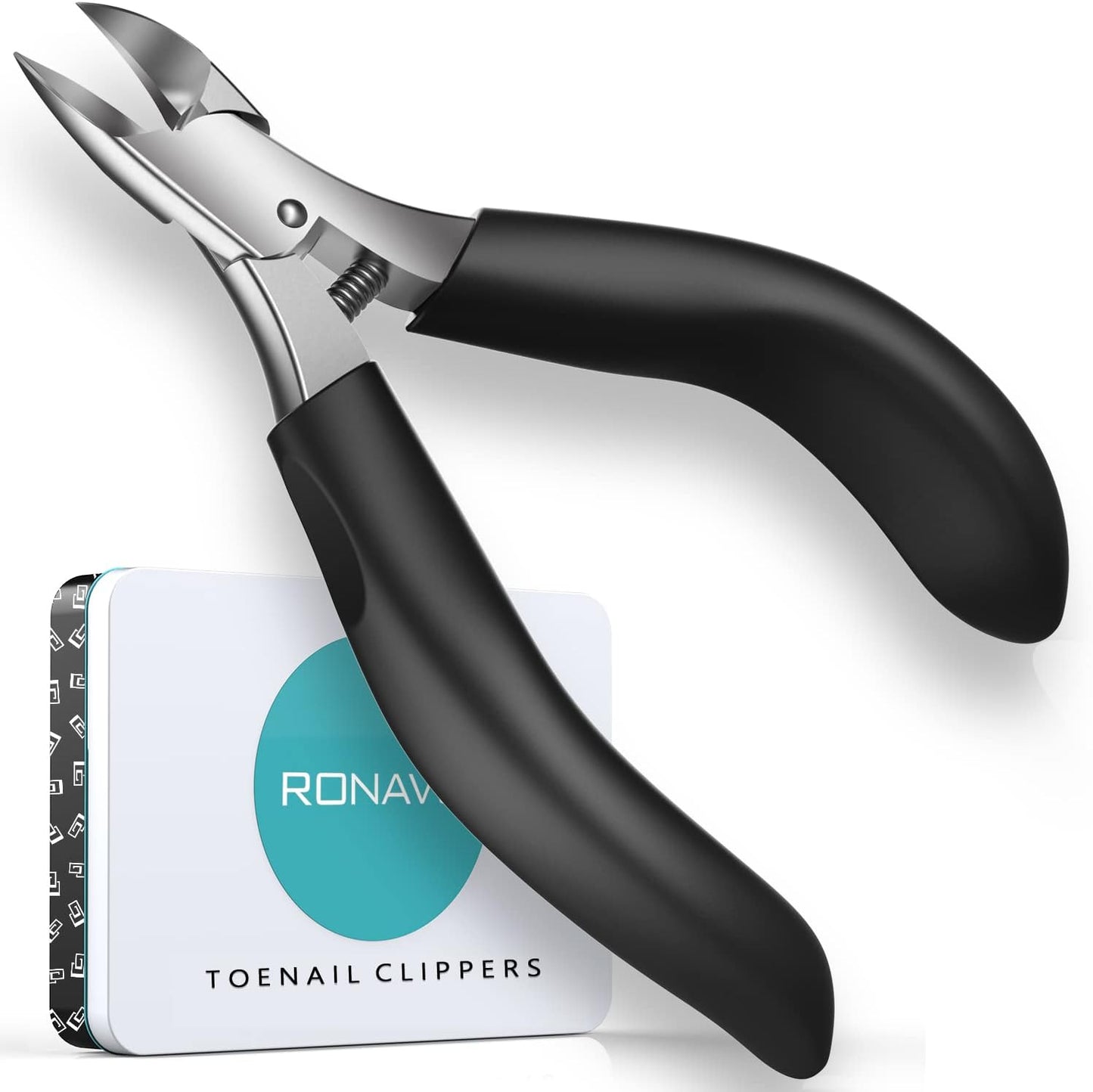 Toenail Clippers for Ingrown & Thick Toenails - Idea Stocking Stuffers Gift for Men & Dad, Heavy Duty Toe Nail Clippers with Sharp Blades & Long Handle, Professional Pedicure Tool Easy Deep in Nails