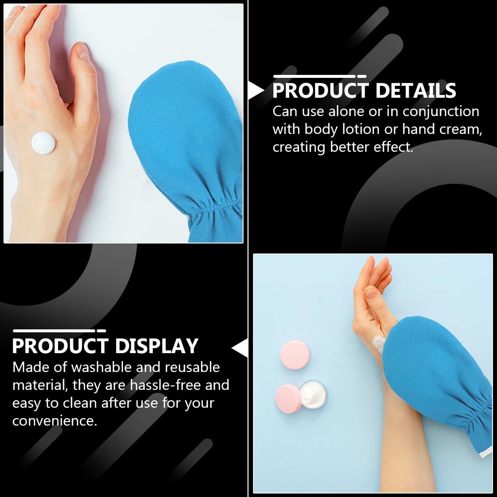 Healifty Exfoliating Gloves Dead Skin Cell Remover Moisturizing Spa Gloves for Hand Care Reusable Washable Gloves for Home and Professional Use