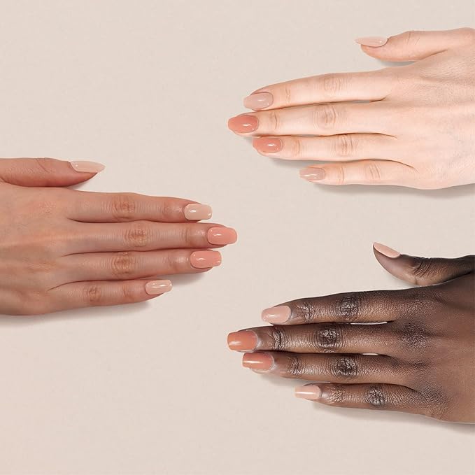 Water-base Vegan Nail Polish 3pcs in set (2 Colors + Clear Top Coat), Eco-friendly Halal-Certificated Non-toxic Breathable Peel Off Peach & Pale Peach color (No 13 Peach Rose, 0.51 fl oz)