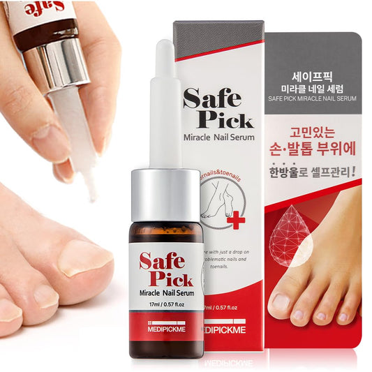 Safepick Intensive Nail Strengthener Serum for Weak, Thin & Damaged Fingernails - Keratin & Biotin Formula for Restoration & Growth Support - Quick-Drying