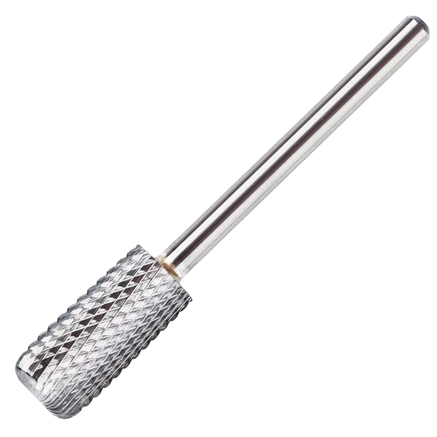 QUNZHAO Nail Drill Bits Dust proof bit Tungsten Steel Fast remove Acrylic or Hard Gel 3/32" Shank - Manicure, Nail Art, Drill Machine (Medium - M, Silver)