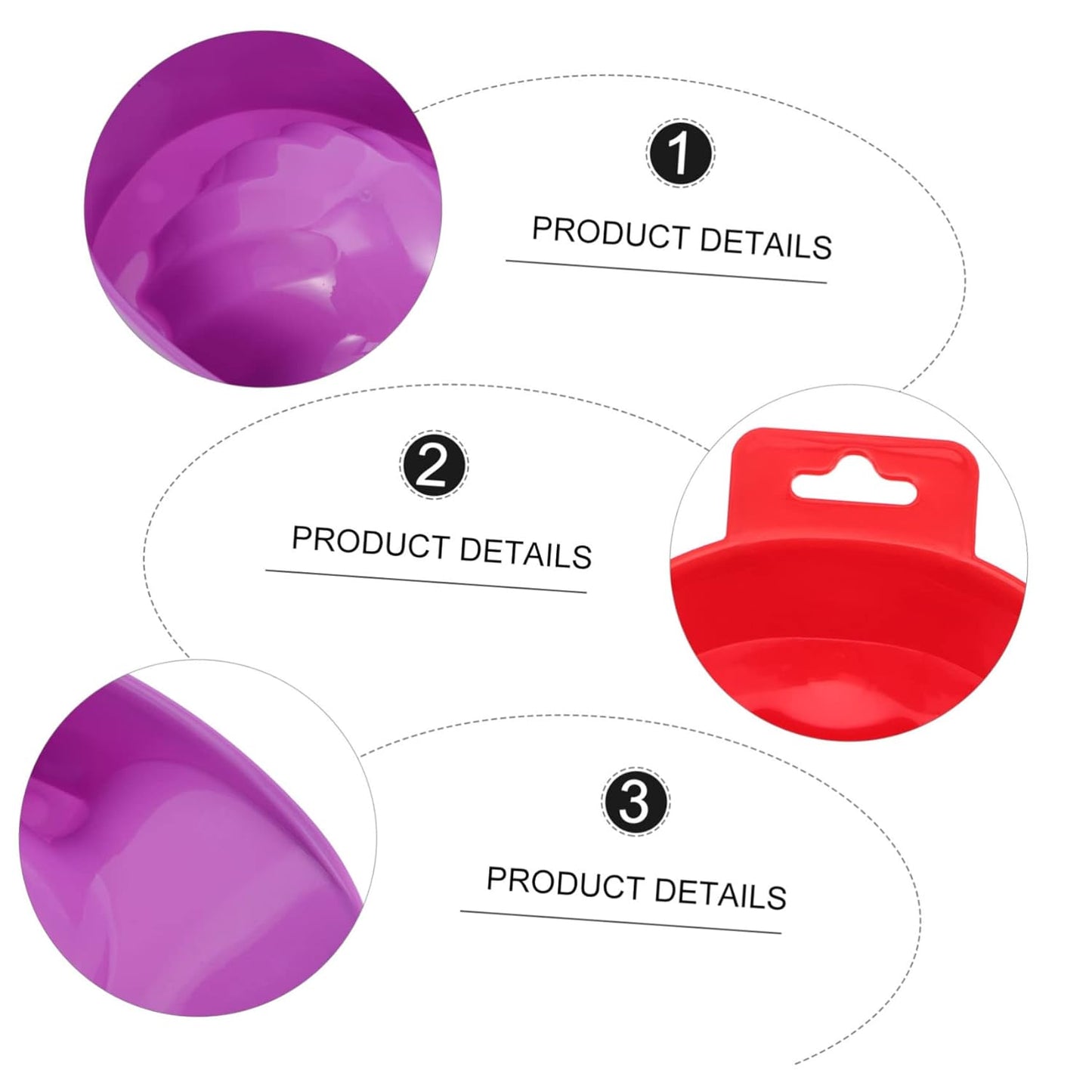 Mipcase 8pcs Nail Polish Gel Remover Bowl Cuticle Soaking Bowl for Hand Material Nail Art Supplies