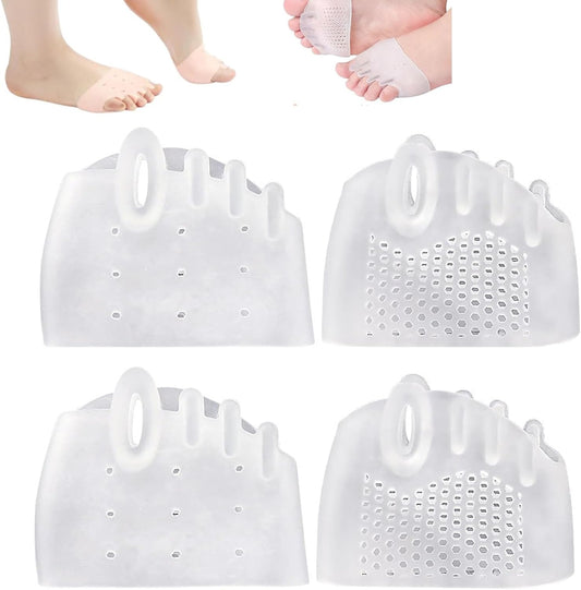 Silicone Toe Separator, Women's Toe Spacer, 2025 New Silicone Toe Spacer, Toe Separator for Overlapping Toes Foot Corrector, Toe Separator for Women and Men(Clear)