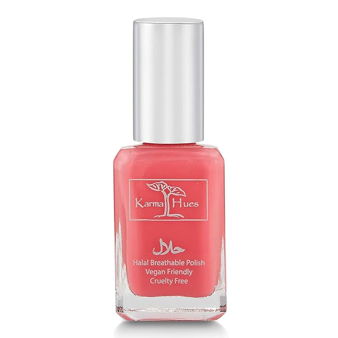 Karma Naturals Certified Halal Nail Polish - Breathable & Water Permeable, Wudu Friendly (Yasmin)
