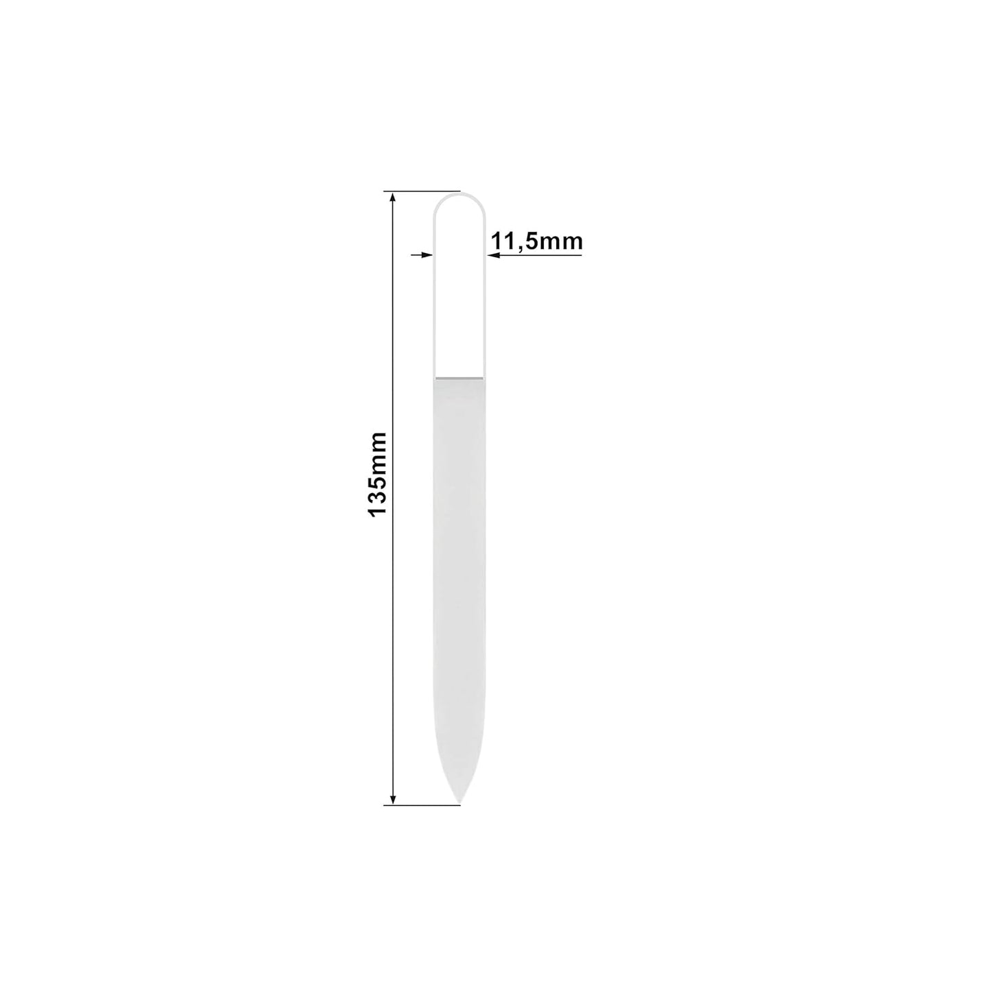 Mont Bleu Premium Glass Nail File - Genuine Czech Tempered Glass - Handmade - Best Crystal Nail File for Natural Nails