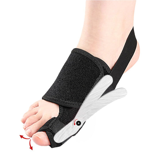 Bunion Toe Corrector Splint for Women & Men, Adjustable Bunion Straightener for Pain Relief, Big Toe Orthopedic Separator for Hallux Valgus, Hammer Toe, Day/Night Support (Left Foot)