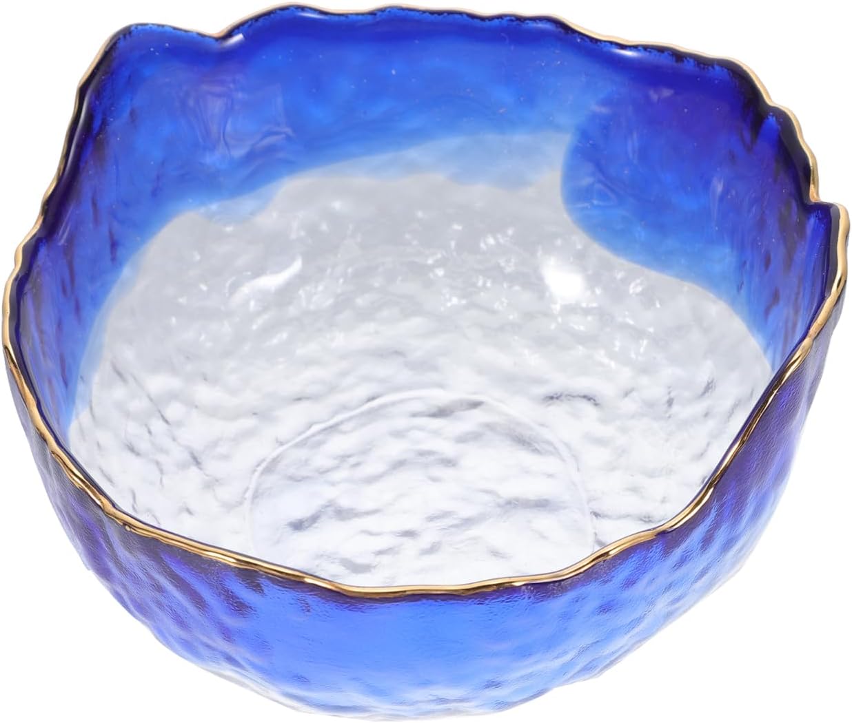 Glass Nail Soaking Bowl, Gradient Manicure Hand Soak Bowl for Toenail Caring Polish Removal Manicure Care Tool, 5 In