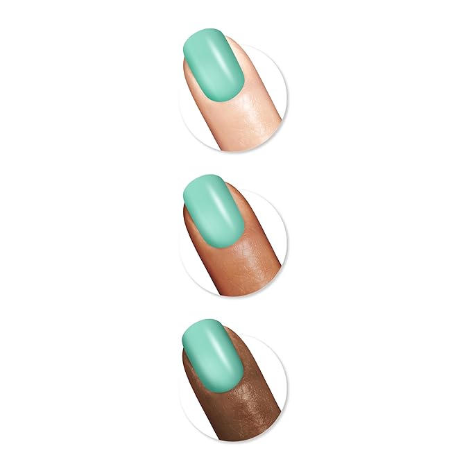 Sally Hansen Color Therapy Nail Polish | Biotin, Argan Oil, Long Lasting, Healthy Nails, Nail Strengthener, Opaque | 451 Take A Mint | Mint Green Nail Color
