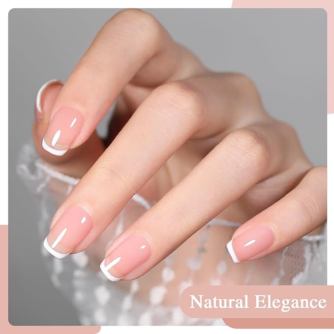 Sheer Jelly Nude Gel Nail Polish, 1 Pcs 15ml Neutral Transparent Gel Polish Color, Soak Off LED Salon DIY at Home Nail Manicure