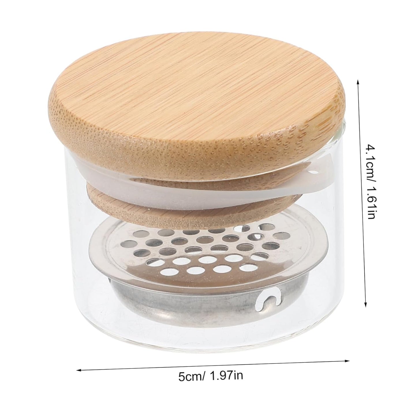 Veemoon Nail Soaking Bowl Glass Nail Dish Cup French Manicure Gel Polish Holder