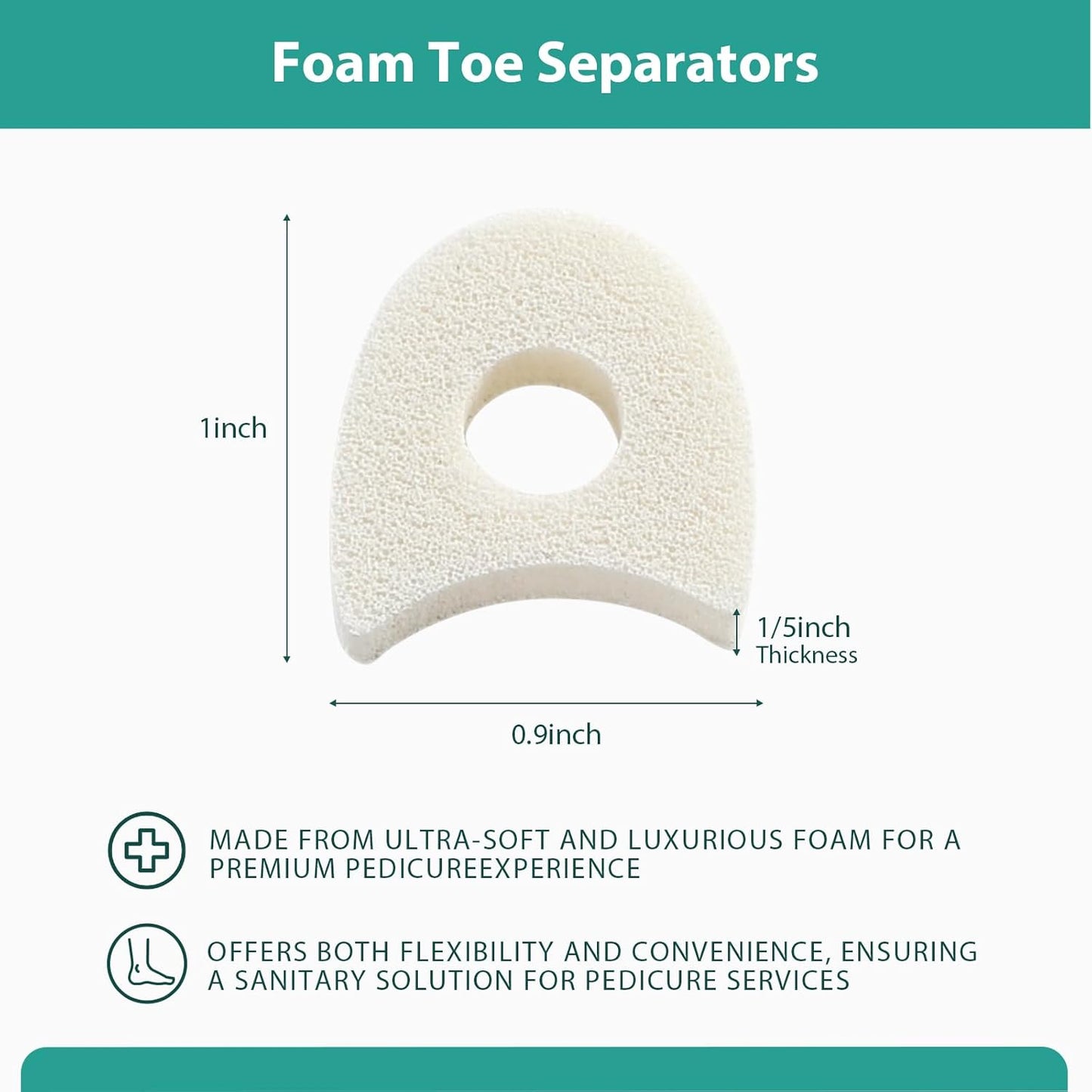 Welnove Foam Toe Separators - 80 Pack Toe Spacers for Corn, Blister, and Hammer Toe Relief - Breathable, Adhesive Options for Pain from Bunions, and Toe Overlap, Toe Spacers for Men