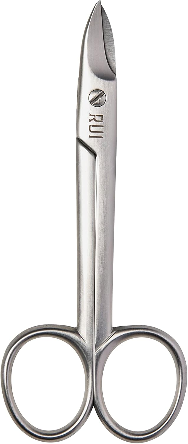 Rui Smiths Pro Precision Toenail Scissors | Stainless Steel Pedicure Trimmer Cutter with Micro-Serrated, Anti-Skid Cutting Edges and Long Handles For Hard Nails | Made in Solingen, Germany
