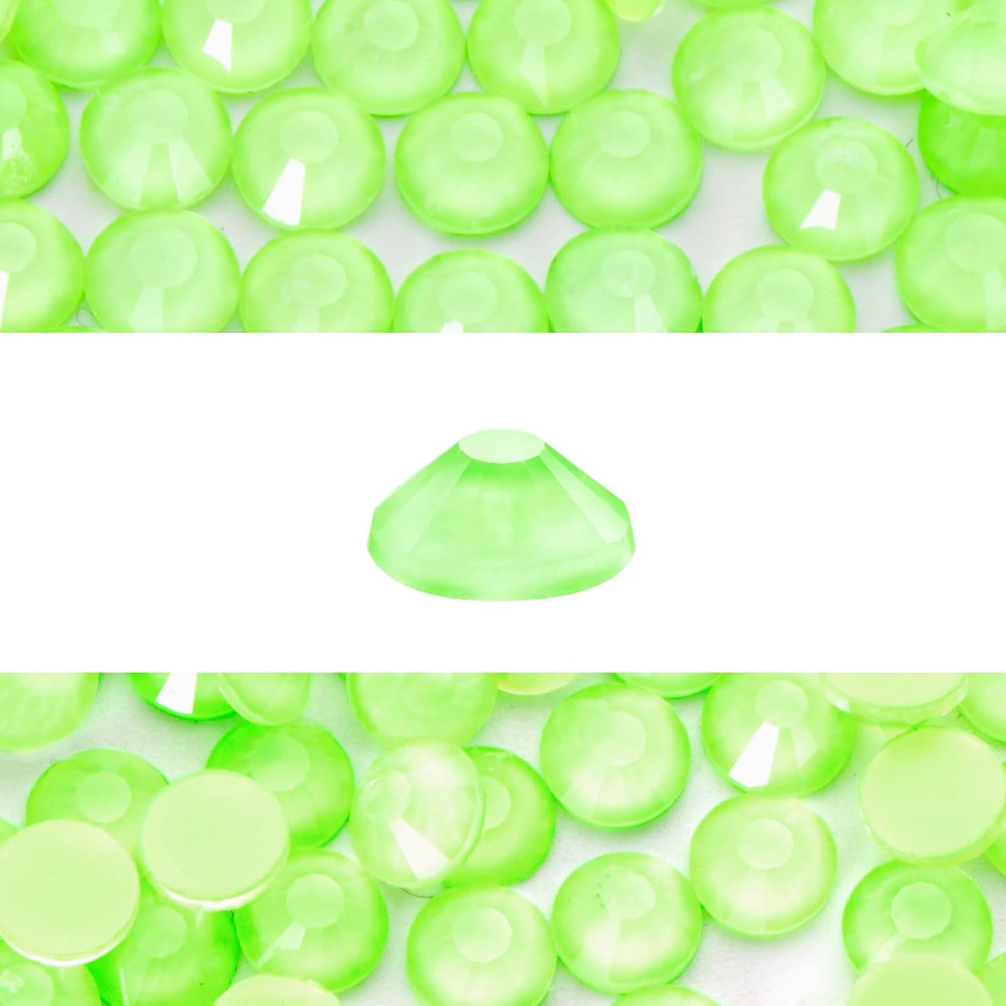 Novani 3000 Pieces Flatback Rhinestones Glass Round Gems Mocha Lt.Green Crystals for Nail Art DIY Crafts Clothes Shoes,SS20,4.6-4.8mm