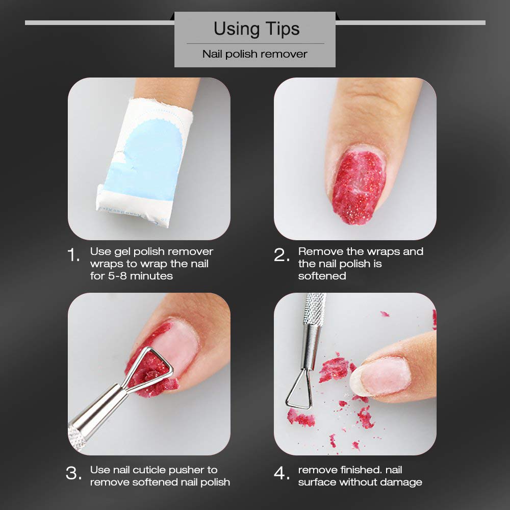 Kalolary Poly gel Dual Brushes for Nails, Acrylic Nail Brush with Spatula & Cuticle Pusher Tools for Poly gel Application Acrylic Powder Nail Extension - 2Pcs