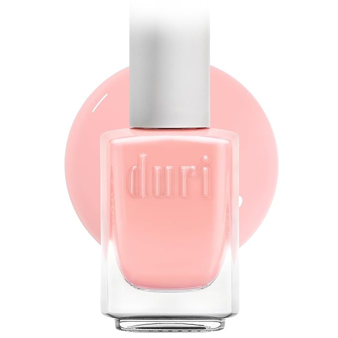 duri 108S Pillow Pink Nail Polish, Soft Pastel, Full Coverage, Glossy, Quick Drying, 0.45 Fl Oz
