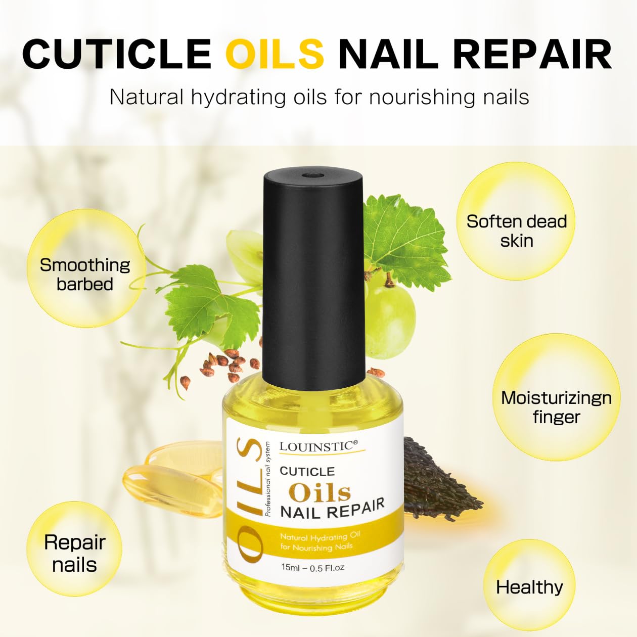 Gel Remover for Nails & Cuticle Oil for Nails,Nail Remover Quick Remove Gel Nail Polish within 3-5 mins, Nail Polish Remover removedor de esmalte gel