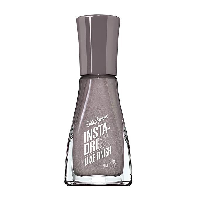 Sally Hansen Insta-Dri Nail Polish | Quick Dry, Long Lasting, Streak-Free Shine | Opaque, Creme | 67 Extrava-grey | Cool Gray Nail Color