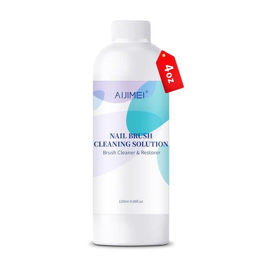 Nail Brush Cleaner Gel Restorer Solution Acrylic Nail Brush Cleaner Gel Quickly Clean for Acrylic Nail Brushes,Glitter Gel Nail polish Brushes,Builder Hard Gel Brush (120ML)