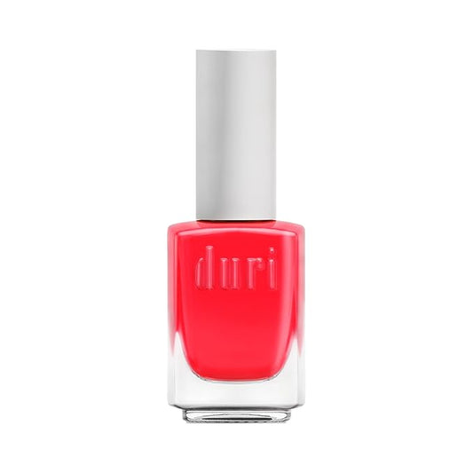 duri 161N Eruption Nail Polish, Neon Red Matte Finish, Full Coverage, Lasting, 0.45 Fl Oz
