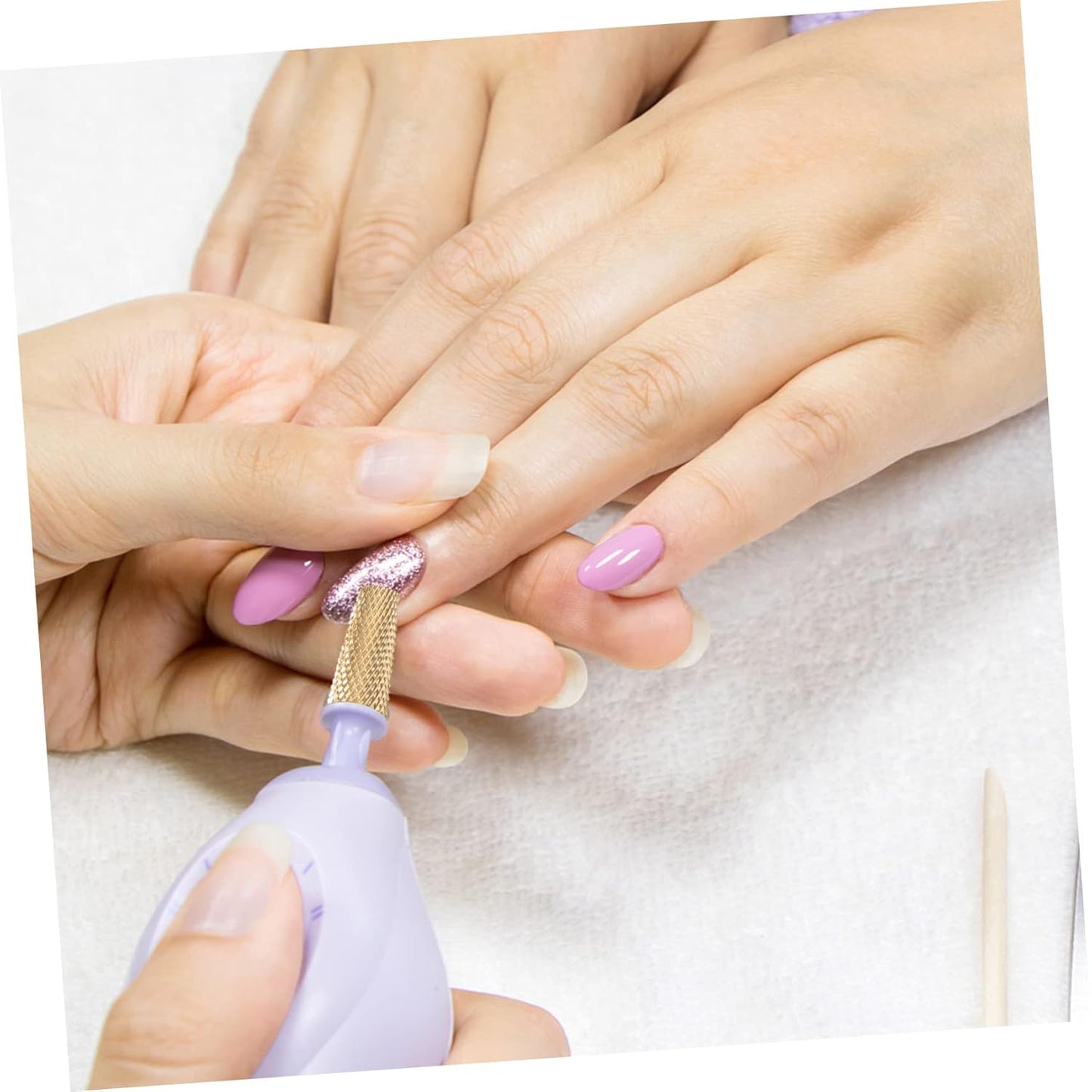 minkissy 2pcs Nail Polishing Grinding Head Manicure Grinding Tool Interchangeable Nail Art Bits for Salon