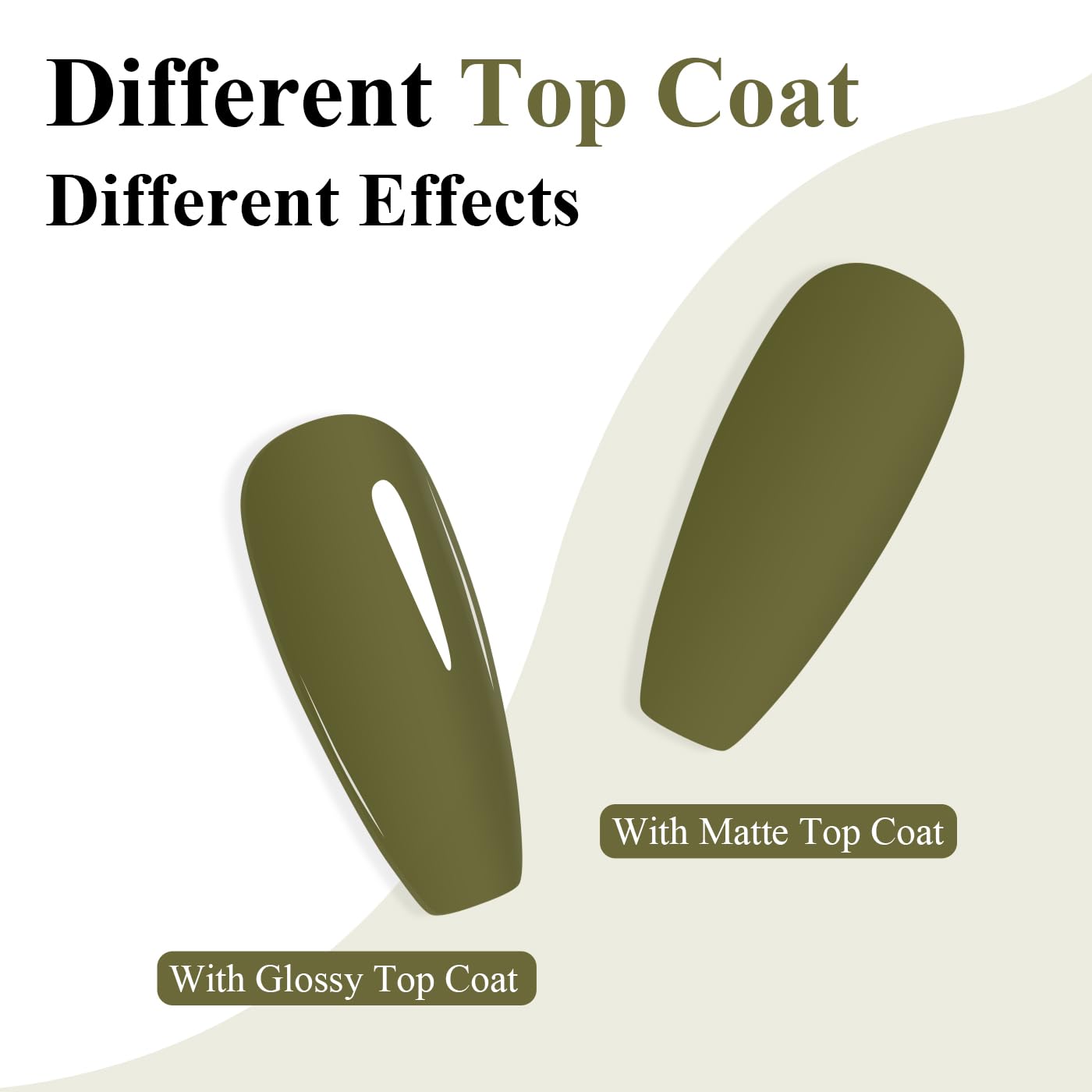 Imtiti Green Gel Nail Polish, Olive Green Gel Polish Autumn Winter Soak Off UV LED High Gloss Art Manicure Salon DIY Design 10ML