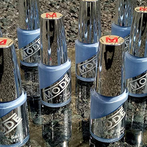 MODE Nail Polish Light Blue Periwinkle Nail Lacquer, Long Lasting Pigment Rich Color, Chip Resistant Strength, UV Protection Care, Made in NY USA, 7 Soir Le Vernis - Dancing Sky