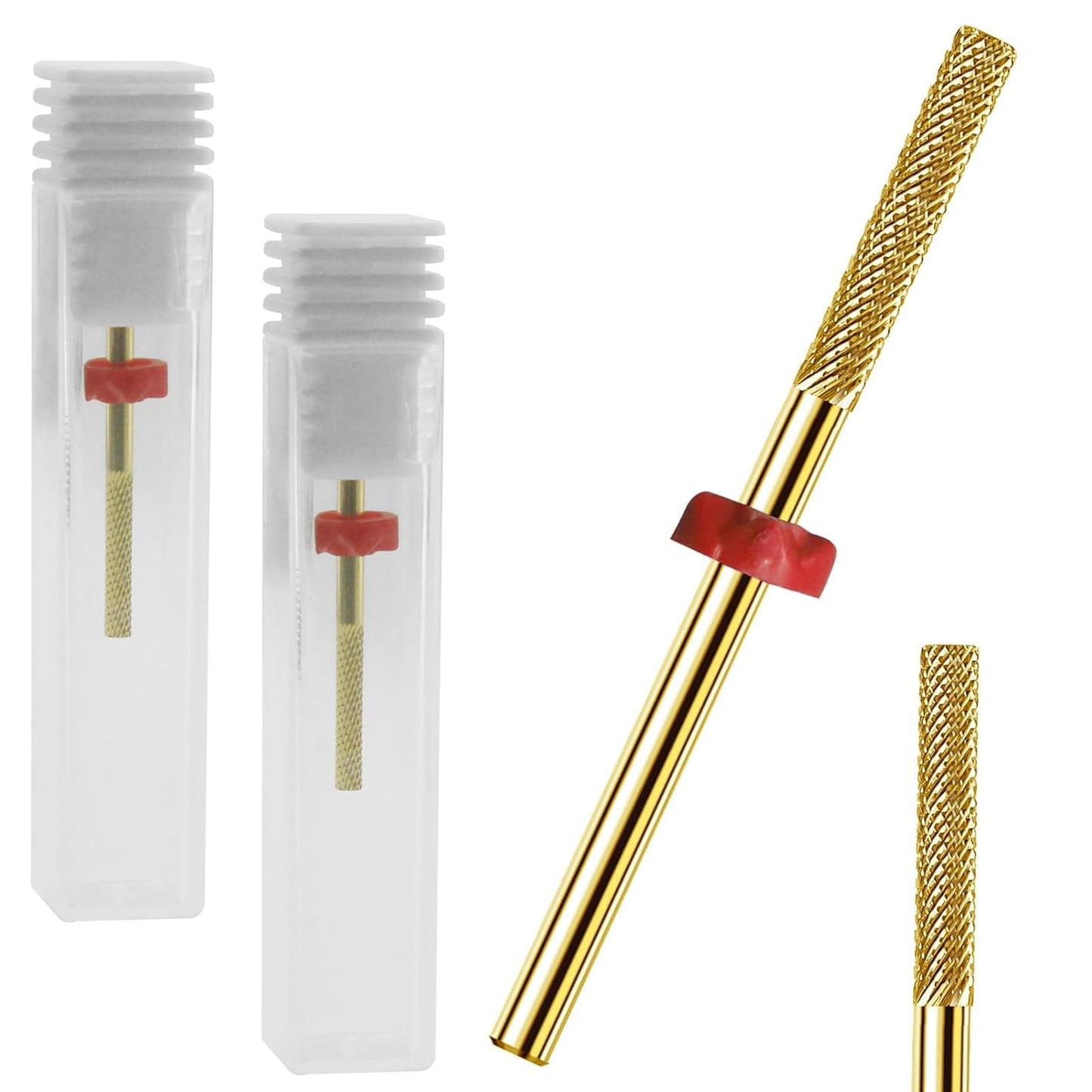 2Pcs Cleans Dead Nail Supplies, Carbide Drill Bits Remover Nail Drill Bits, Drill Bits Nail Tech Suitable for Nail Drill, Cuticle Bit for Electric Cuticle Drill Bits Nail File Nail Bits for Nails