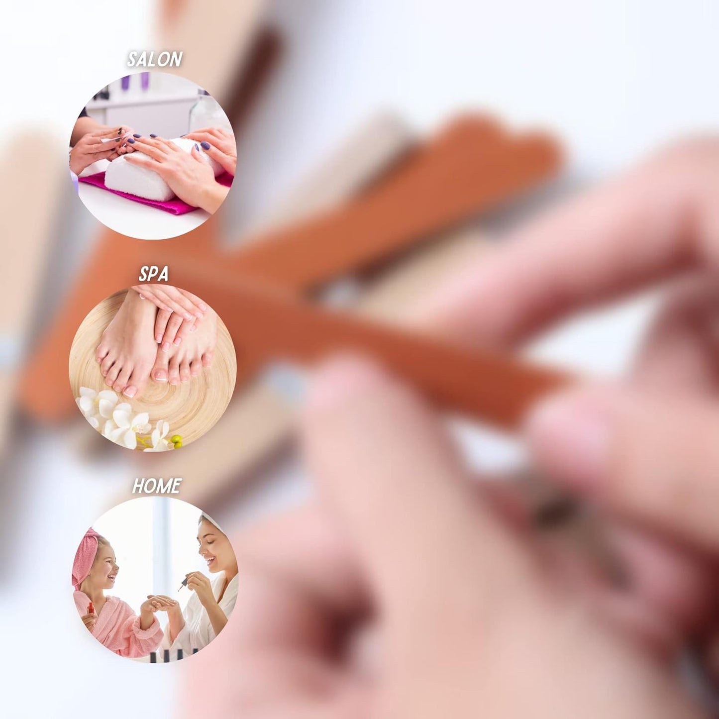 Vakly Professional Nail Files [144 Pack] Emery Boards - Dual Sided 180 Grit Nail Buffering File - Compact Reusable Double Sided Tool for Manicure & Pedicure Shaping & Smoothing Finger and Toenails