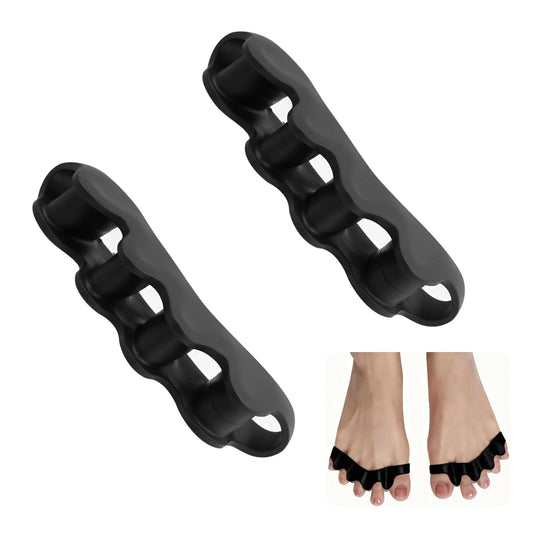 Toe Spacers - 2 Pcs Bunion Corrector, Toe Separators for Men & Women, Yoga Toes for Plantar Fasciitis, Hammer Toe Straightener, Foot Pain Relief