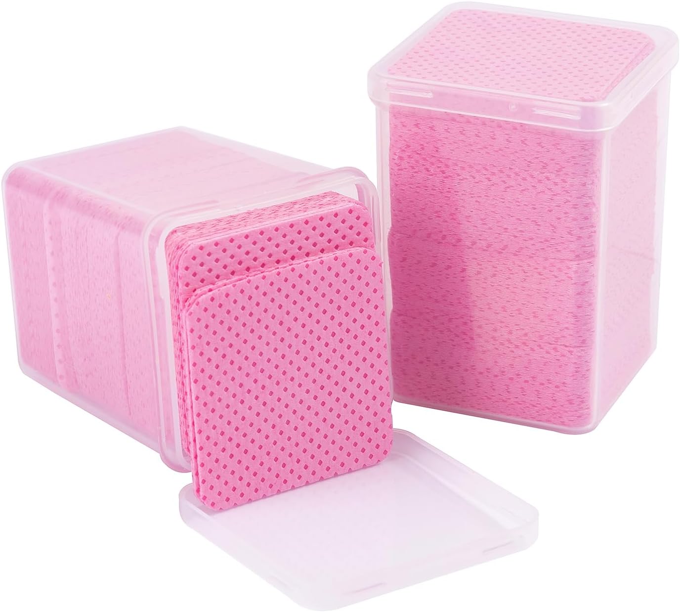 MAYEEN Lint Free Nail Wipes 400PCS Non-Woven Fabric Nail Polish Remover Wipes No Lint Nail Wipe for Gel Nails Eyelash Extensions Glue Cleaning Pad Nail Supplies