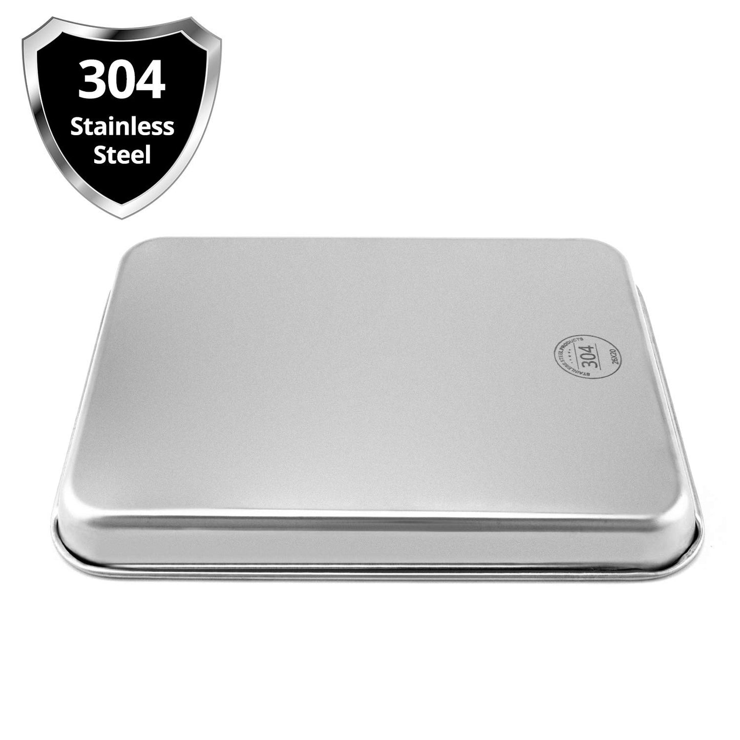 QWORK Stainless Steel Surgical Tray, for Medical Instruments, Tattoo, Surgical Supplies, 10 1/4 x 7 7/8 x 1 inch, 1 Pack