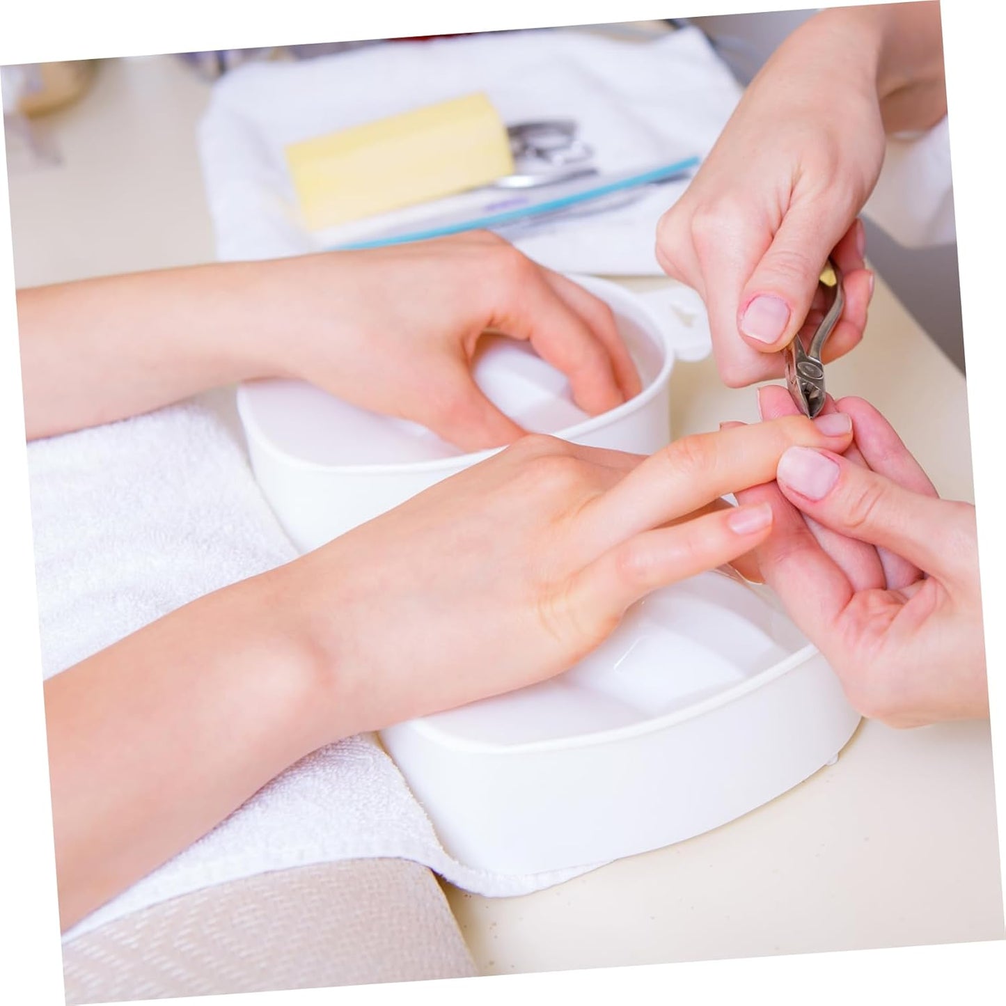 Single-layer Soaking Bowl Nail Removal Bowl Rectangular Nail Care Manicure for Hand