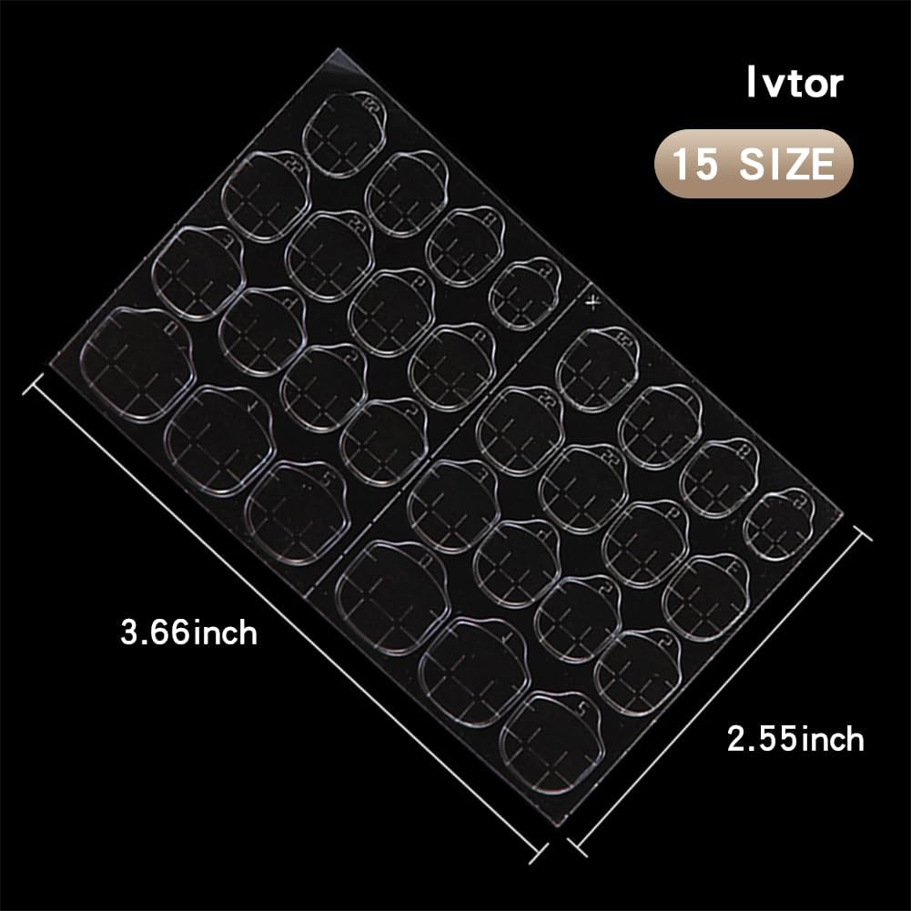 10 Sheets Nail Adhesive Tabs,Waterproof Breathable Press on Nails Sticky Tabs,Nail Adhesive for Press on Nails （10 sheetsFor fingernail）