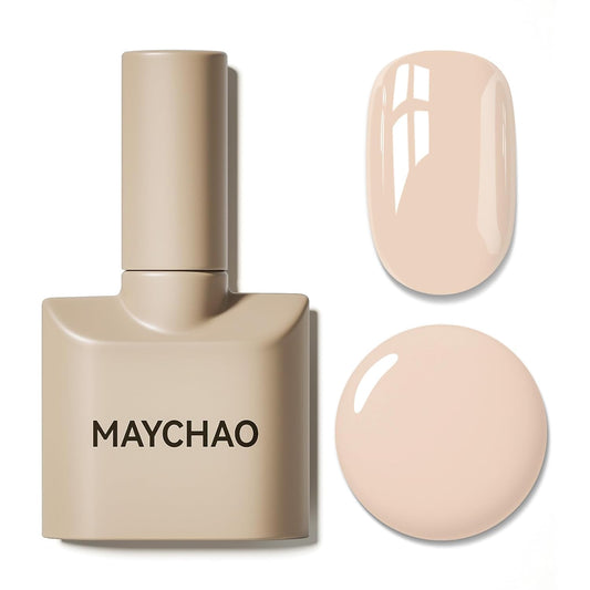 MAYCHAO 15ML Gel Nail Polish 1Pc Neutral Nude Gel Polish Soak Off UV LED Skin Tones Nail Polish Nail Art Starter Manicure Salon DIY at Home, 0.5 OZ