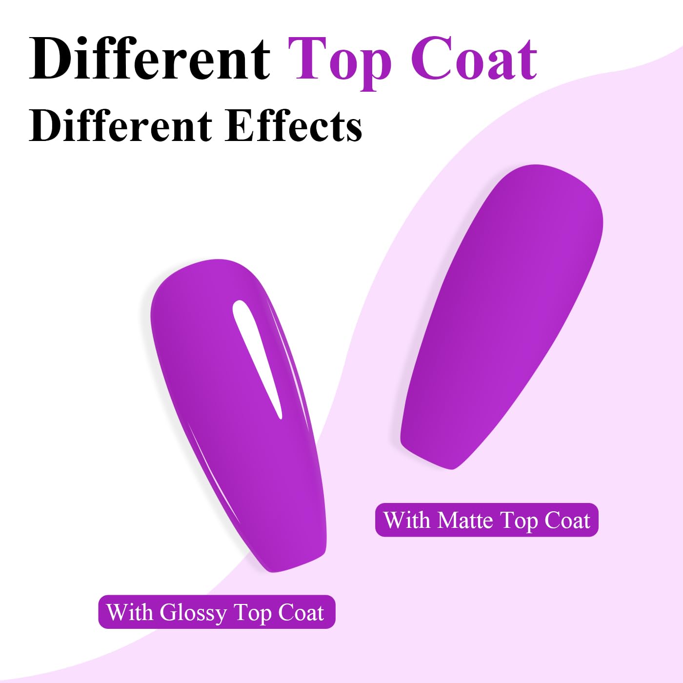Imtiti Purple Gel Nail Polish, Purple Lavender Nail Gel Polish High Gloss Soak Off UV LED Spring Summer Nail Art Manicure Salon DIY Design 10ML