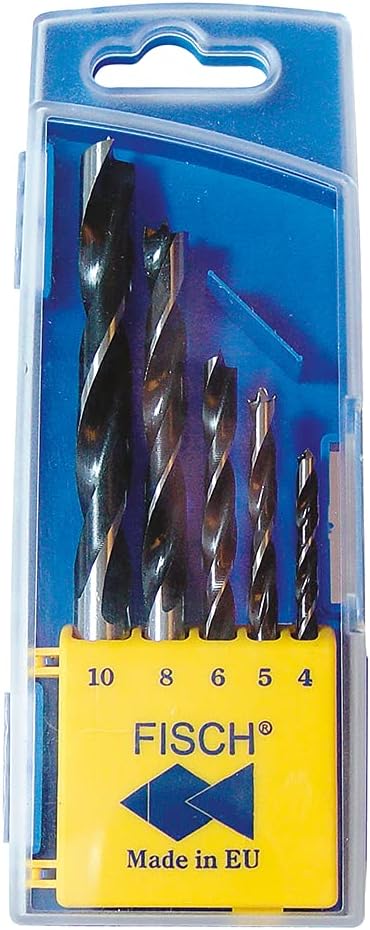 Fisch Brad Point Drill Bit (7mm x 109mm) - Premium Drill Bit for Woodworking, Soft, Hard, Veneered and Laminated Wood, MDF and Acrylic Glass - FSF-004028 - Made in Austria