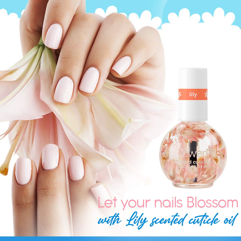 Flowery Lily Scented Cuticle Oil, 0.5 oz, 1 Pack