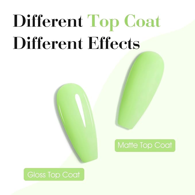 CANNI Pastel Green Gel Nail Polish, 1Pcs Sage Light Green Gel Polish Lime Mint Color High Gloss Soak Off U V Nail Manicure Salon DIY