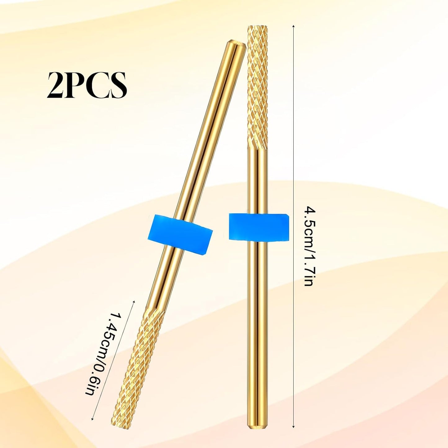 2 Pcs Nail Drill Bits Sturdy Carbide Drills Bit Professional Cuticle Nail Bits for Nails Drills,Drill Bit Nails Tech Suitable for Electric NailFile Manicure Home Salon Supplies