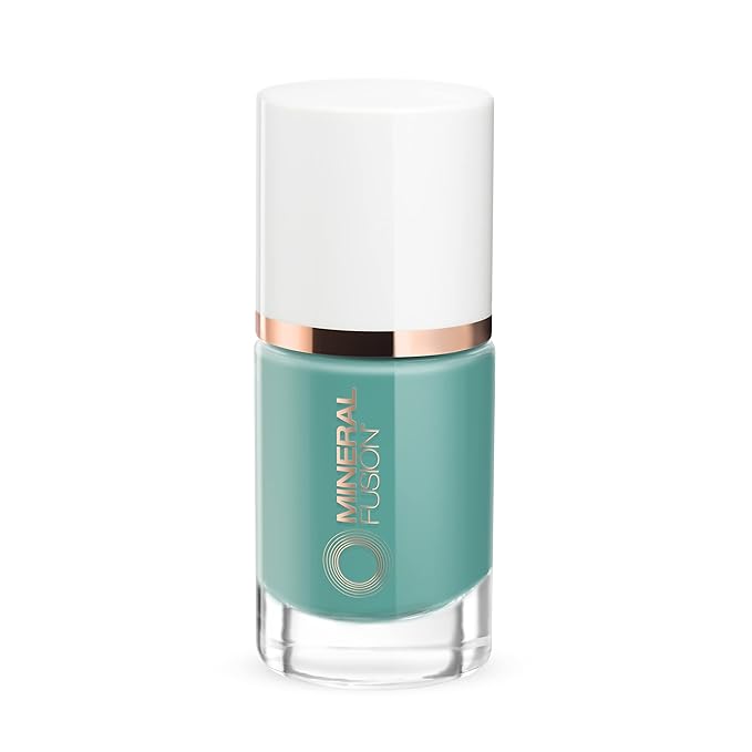 Mineral Fusion Nail Polish, Teal Blue, Real Teal Real Teal 0.33 Fl Oz (Pack of 1)