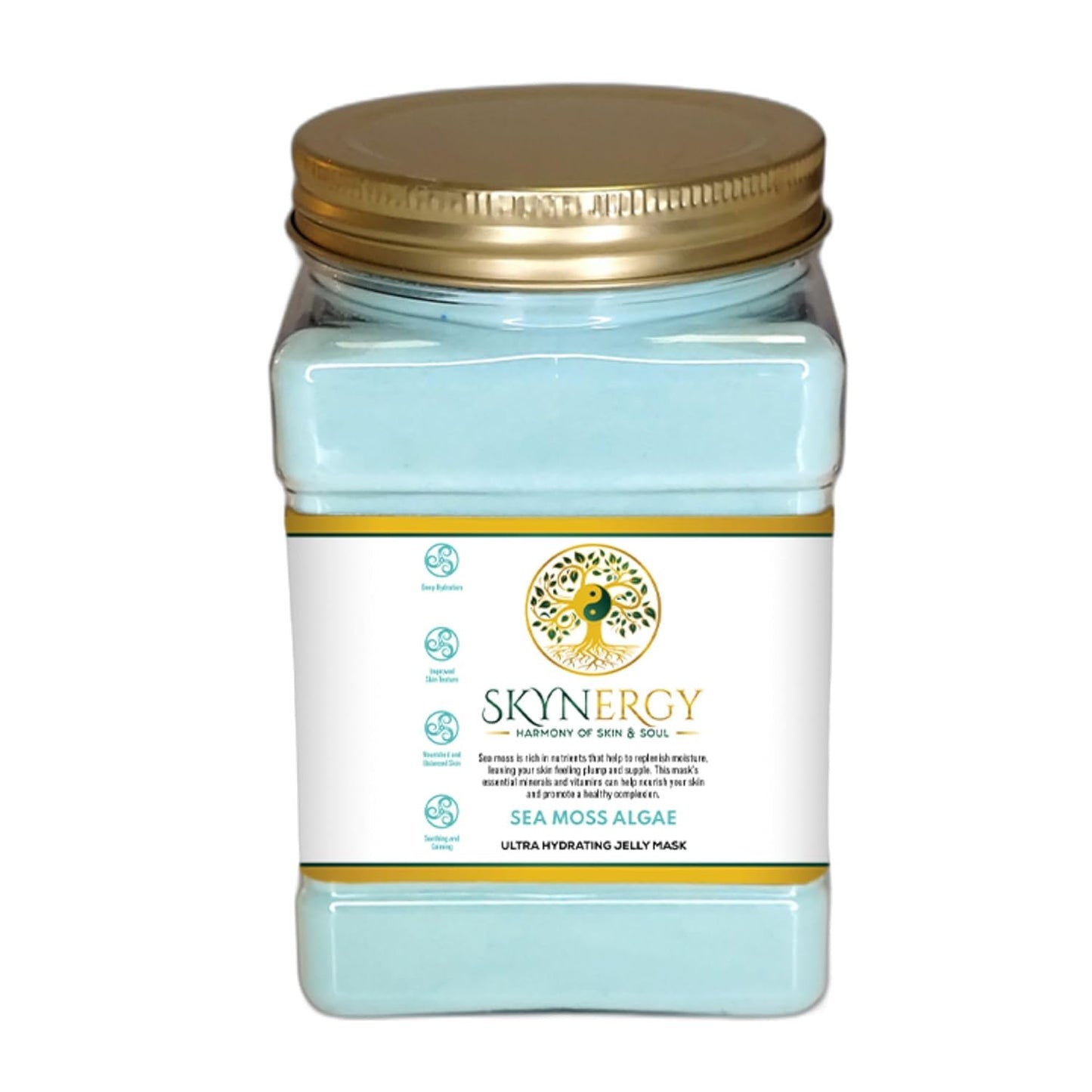 Sea Moss Algae Jelly Face Mask | HydroGlo Jelly Mask for Skin Hydration | Radiance and Reduced Pigmentation | Vajafacial Jelly Mask | 12 Applications (30 Fl Oz)