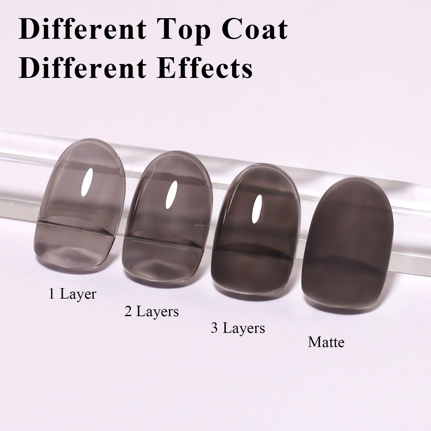 Imtiti Jelly Gel Nail Polish, Black Sheer Jelly Nail Gel Polish Soak Off UV LED Spring Summer Translucent Art Manicure Salon DIY Design 10ML