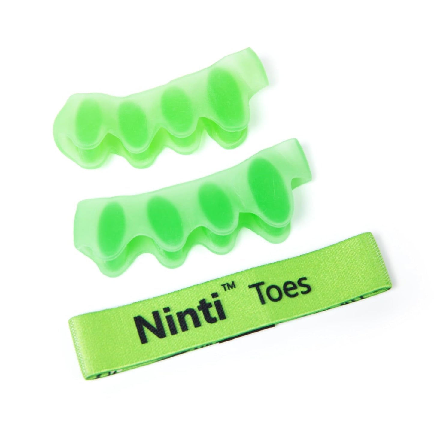 NINTI Toes- Silicone Toe Separators and Toe Resistance Band for Improved Foot Health and Function - Relieve Foot Pain, Enhance Balance, and Realign Toes with Toe Spacer and Resistance Band.