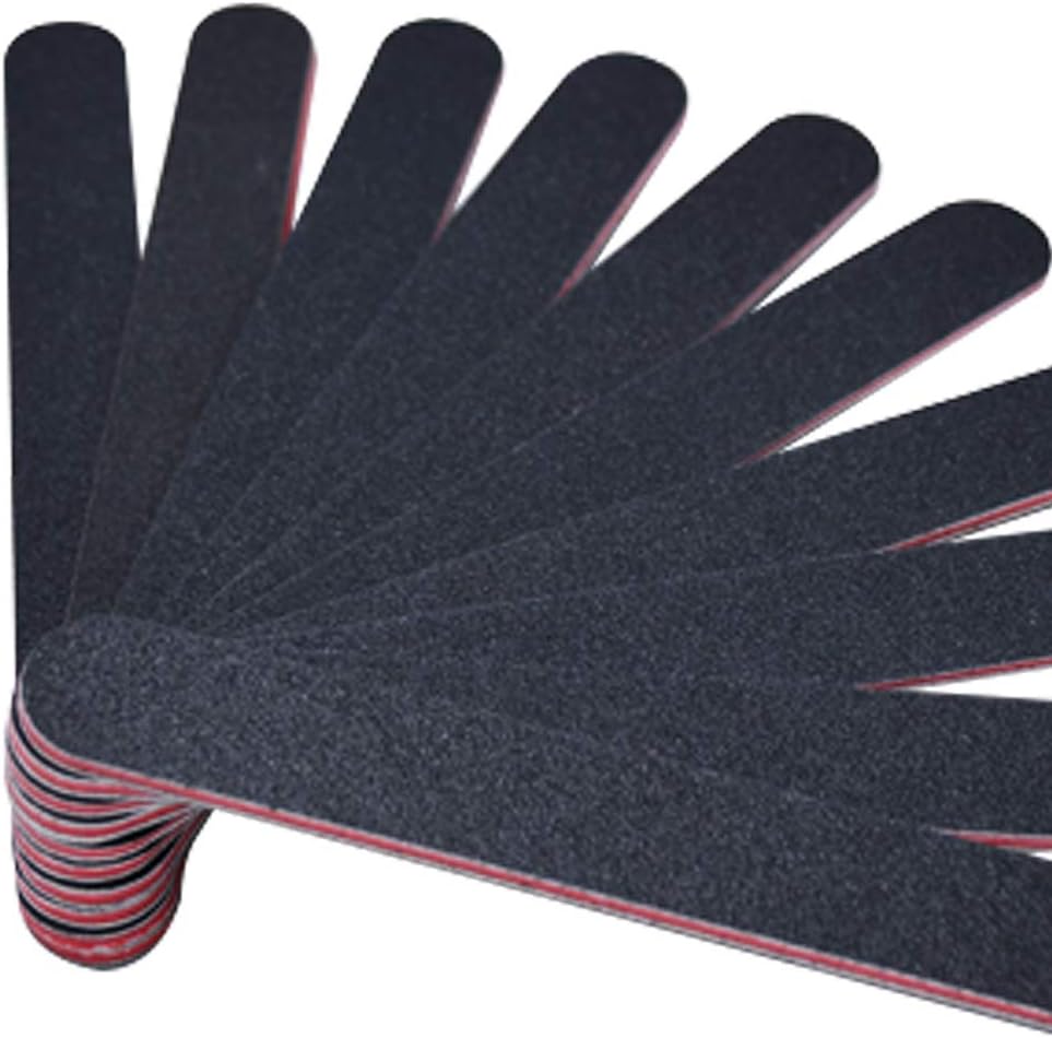 Karlash Professional Double Sided Emery Board 7" Black Nail File 100/100 50pcs