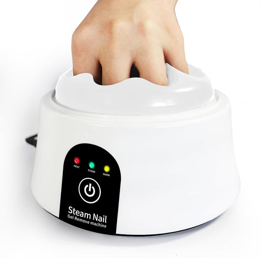 Nail Soaking Bowl, Electric Soak off Bowl Manicure Soaker for Gel Nail Polish Remover, Acrylic Nails, Dip Powder Remover, White