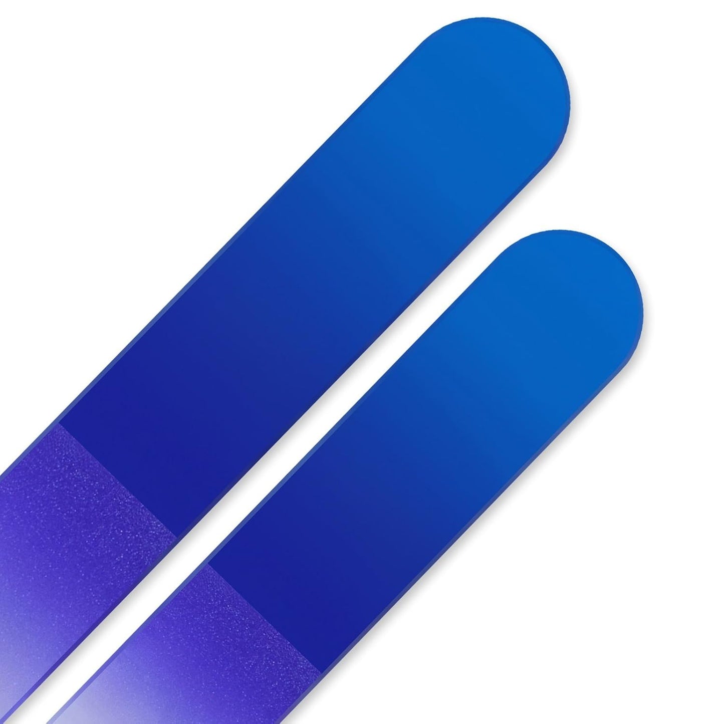 Glass Nail File - Mont Bleu Set of 2 Color Glass Nail Files - Handmade - Genuine Czech Tempered Glass - Crystal Nail Files for natural nails
