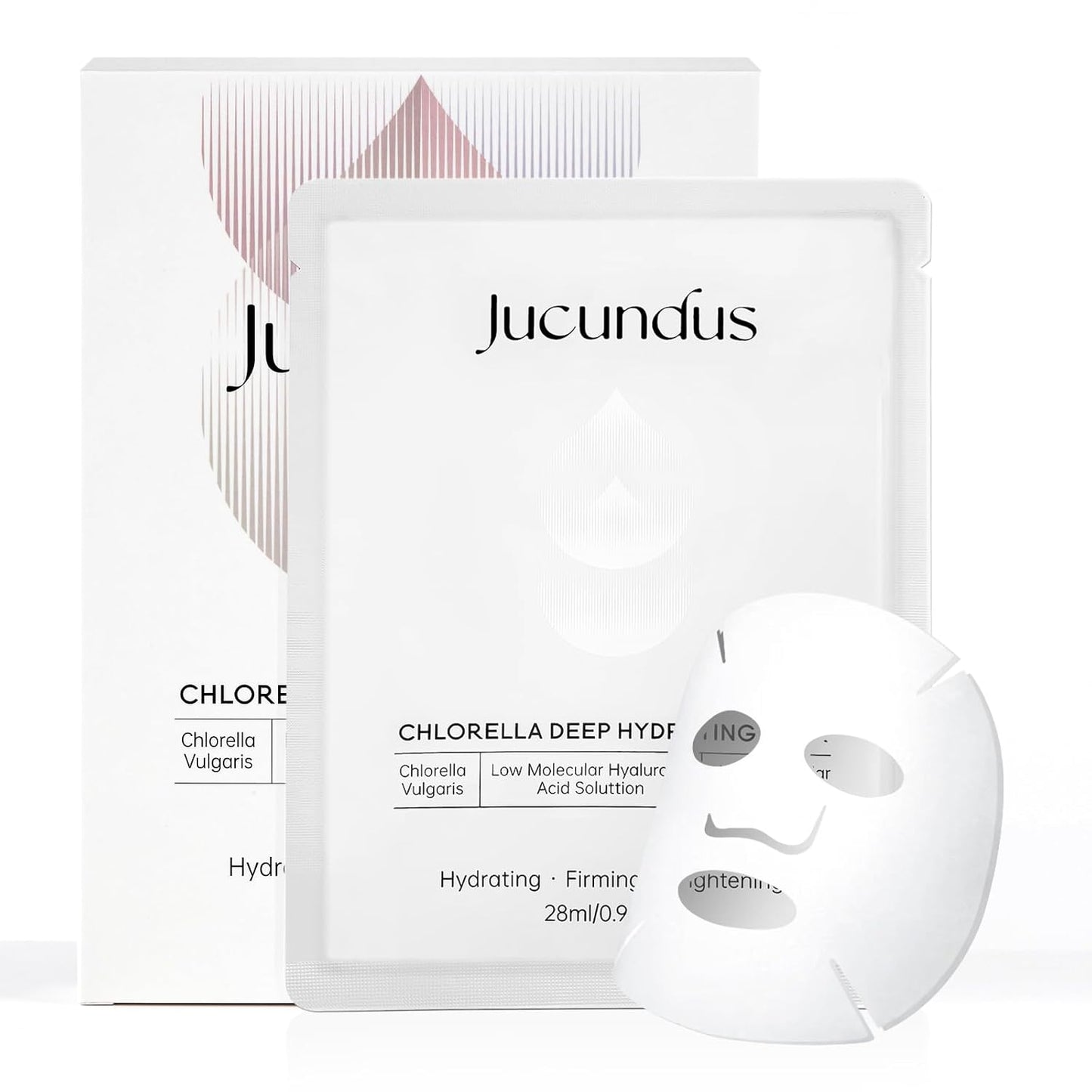 Chlorella Deep Hydrating Mask,with Bio-Collagen,Hyaluronic Acid and Chlorella | Sheet Facial Mask Skincare | Improves Hydrating,Firming,Glowing | Skin moisturizer masks,1count