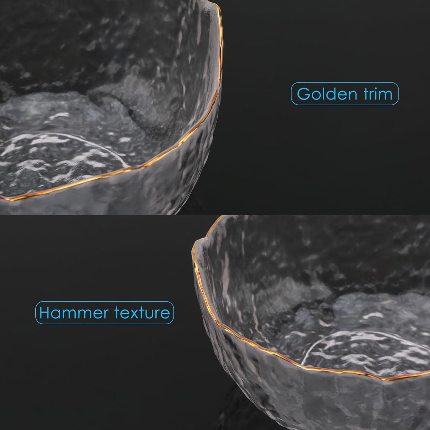 SOONHUA Nail Art Manicure Care Soak Bowl Tray, Hand Soaking Bowl for Nail Treatment Polish Removal (Transparent)